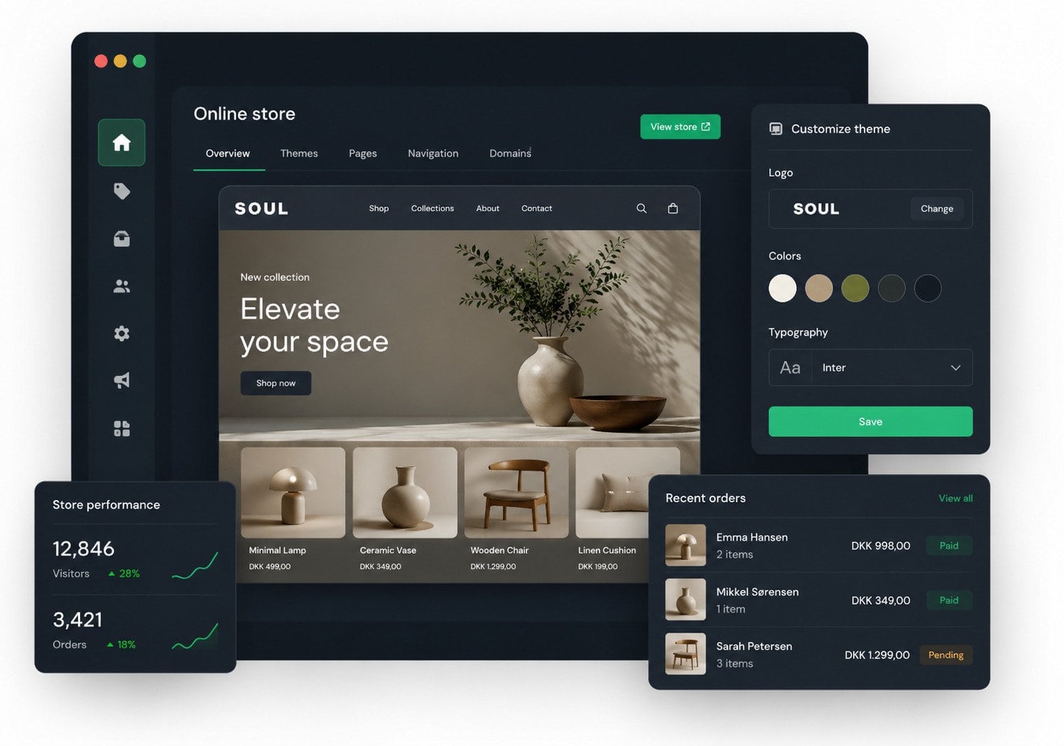 Online store widget